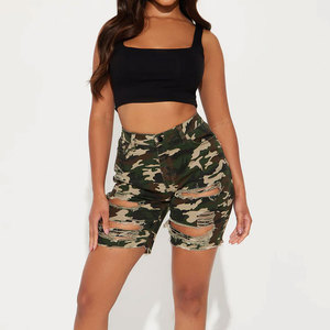 Fashionable <b>Women</b> Denim Shorts High Waist Breathable <b>Jean</b> Shorts with Ripped Details <b>Women</b> Denim Shorts for a Casual Look - Product Image 5