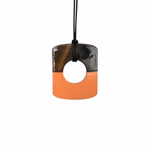 Collier pendentif en corne de buffle écologique personnalisé du Vietnam, tendance, unique, couleur naturelle, plaqué, vente chaude, bijoux de mode pour mariage - Product Image 2