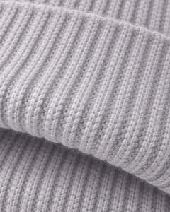 หมวกบีนนี่ถักลายริบสีเทา ปักโลโก้ดาวภูเขาสีขาว อุ่นสบายสำหรับฤดูหนาว ผลิตจากอะคริลิกนุ่ม ผลิตตามสั่ง หมวกสำหรับทุกเพศ - Product Image 6