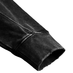 Sweat-shirt unisexe délavé à l'acide, coupe oversize, col rond, style streetwear vintage, fournisseur de logos personnalisés OEM - Product Image 4