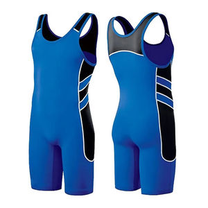 Men's Wrestling Singlet Deep V Neck X-Strap Regular Customized Team Name 140g Fabric All Seasons Moisture Wicking Adult Size - Product Image 1
