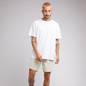 Shorts Deportivos de Verano con Patrón Sólido, 100% Denim, Lavado a la Piedra, Efecto Desgastado por el Sol, Estilo Vintage - Product Image 3