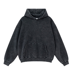 เสื้อฮู้ดดี้ผ้าเฟรนช์เทอร์รี่แบบวินเทจสั่งทำพิเศษ ทรงปกติ หนานุ่ม สำหรับฤดูหนาว ซิปหน้า น้ำหนัก 430 กรัม ไม่มีลาย - Product Image 3