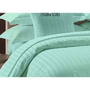 220TC Hotel <b>Bed</b> Sheet Set Queen Size 1 <b>Bed</b> Sheet + 2 Pillow <b>Covers</b> Stripe Cotton Bedding for Home or Hotel - Product Image 3
