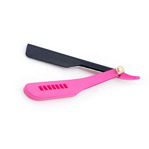 Professional Handle Straight Razor Titanium Coated Stainless Steel <b>Barber</b> Shaving Tool Private Label OEM Design - Product Image 1
