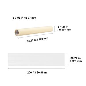Pellicola Protettiva Autoadesiva per Tappeti 91 cm x 508 cm, Facile Installazione, Protezione per Superfici, Tappetini Protettivi in Polietilene - Product Image 4