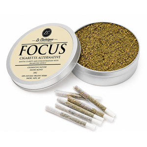 Le Classique Focus, Mezcla Herbal para Fumar sin Tabaco, 30g, Claridad Mental, Alternativa al Cigarrillo - Product Image 1