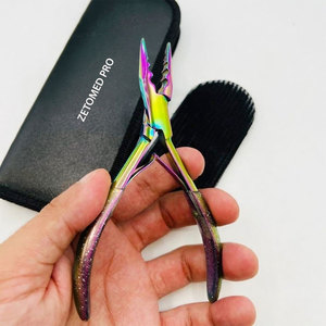 Pince à extensions capillaires multifonctionnelle à 3 trous, outil professionnel en acier inoxydable multi-plasma, la plus vendue, avec Velcro - Product Image 1