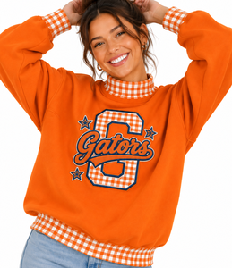 Women’s Oversized <b>Mock</b> Neck Sweatshirt Custom Premium Comfort Casual Long Sleeve Streetwear - Product Image 4