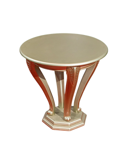 Ensemble de table basse Louis Luxury Durable de style moderne du milieu du siècle en bois massif avec 2 chaises pour le salon - Product Image 4