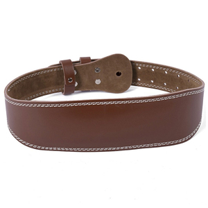 High Quality Cowhide Leather Gym Fitness Workout Weightlifting <b>Belt</b> Customized Premium Professional Protection Non-Slip Power - Product Image 5