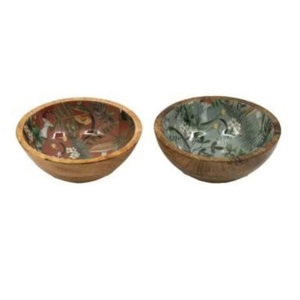 Cuencos Redondos de Madera para Servir Comida y Postres, Aspecto Fabuloso, Madera de Acacia Natural, Cuenco Redondo de Madera para Frutas de Buena Calidad - Product Image 1