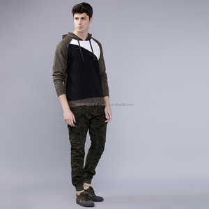 Nardon Apparel Elegante Custom Blocked Color Vintage Pullover Hombres Customlightweight Streetwear Double Solid Colors Hoodie - Product Image 4