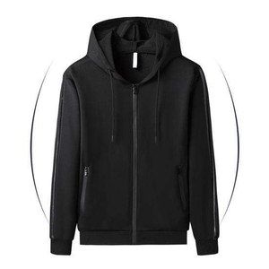 Conjunto de Sudadera con Capucha y Pantalones Deportivos Personalizados para Hombre, de Algodón y Felpa, con Cremallera Completa, Ropa Deportiva Informal de Alta Calidad - Product Image 2