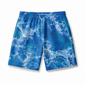 Custom Board Shorts <b>Men</b> Full Sublimation Quick Dry Lightweight Beach Swim <b>Trunks</b> Drawstring Wholesale OEM Supplier Export Supply - Product Image 2
