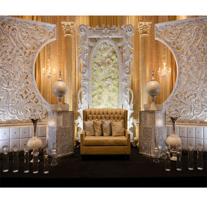 Latest Design <b>Wedding</b> Stage Backdrop Manufacturer White Fiber Back <b>Frames</b> Panel Set Indian <b>Wedding</b> Backdrop <b>Frame</b> for Stage USA - Product Image 1