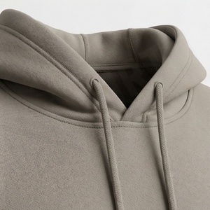 Sweat à capuche professionnel haut de gamme pour homme, coupe confortable, logo personnalisé, impression en relief, couleur unie, 2025, poids lourd - Product Image 4