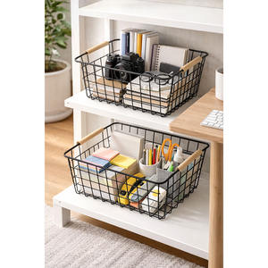 Cesta de Alambre Metálico - Almacenamiento Multifuncional de un Solo Nivel para Cocina y Baño - Product Image 5