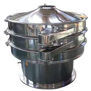 Diameter 800mm Single Layer Whole Stainless Steel Round Grain Rotary Seive Food Contact Level Screen Surface Accept Custom