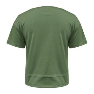 Camisetas de Talla Grande con Hombros Caídos y Manga Corta para Mujer, Estilo Casual de Verano, Cuello Redondo, Color Sólido, de Bangladesh Apparel - Product Image 6