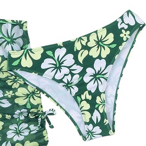 Ensemble de bikini 2 pièces personnalisé pour femmes, service OEM, maillot de bain imperméable à séchage rapide en Spandex/Nylon, ensemble de bikini imprimé pour femmes - Product Image 5