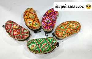 Luxury Handmade Patola Print Sunglasses Cover Ethnic Eyewear Case Soft Protective Spectacle Pouch Traditional Fabric Glass - Product Image 3