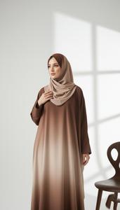 Ropa Islámica de Poliéster Suave de Lujo Urbano, Túnica de Manga Larga a la Moda, Abaya Musulmana para Mujer de Oriente Medio, Boda - Product Image 3