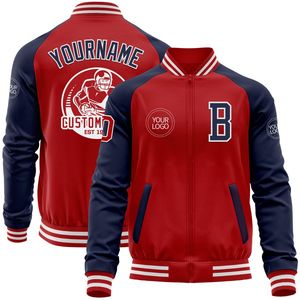 Chaqueta Universitaria Personalizada para Hombre, Estilo Preppy, Chaqueta Letterman con Logotipo Frontal con Impresión por Transferencia de Calor - Product Image 3