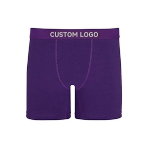 Calzoncillos bóxer de cintura media para hombre, blancos, de algodón tejido, transpirables, con cintura con estampado de logotipo - Product Image 2