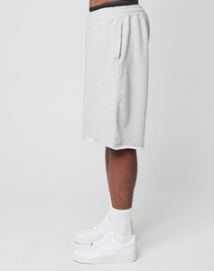 Shorts Capri pour Hommes, Couleur Unie, Taille Mi-Haute Élastique, Décontractés, Respirants, en Mélange Tricoté Polyester/Coton, Séchage Rapide, avec Cordon de Serrage - Product Image 4