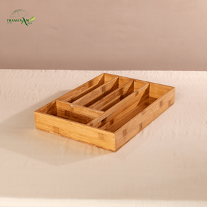 Support à Couverts en Bambou Pressé Écologique pour Cuisine – Organisateur Durable en Bambou – Vente en Gros - Product Image 1