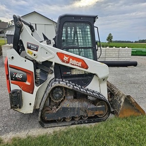 New Bobcatts Skid Steer Crawler Loader Diesel with Kubota Engine 200 Ton Rated Load PLC Gearbox & Pump Mulcher <b>Attachment</b> - Product Image 1