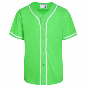 Maillot de baseball personnalisé avec impression de logo pour les écoles et les clubs sportifs, respirant, pour hommes et jeunes, coupe ajustée. - Product Image 1
