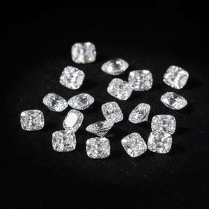 Diamante cultivado en laboratorio HPHT, corte cuadrado suelto tipo cojín, de 0.41 a 0.99 CT, sin certificado, proveedor mayorista para comerciantes de diamantes - Product Image 1