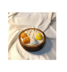ชามไม้สำหรับไอศกรีม ขายส่ง ชามไม้สำหรับสลัด สมูทตี้ ซอส ไอศกรีม ชามไม้อะคาเซียแบบไม่เคลือบ ชามไม้สำหรับของหวาน - Product Image 2