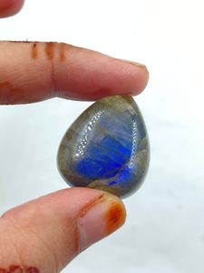 Natural Labradorite Gemstone Genuine <b>Stone</b> Smokey Grey Brown Colour Pear Shape 45.50Cts For Jewelry Making - Product Image 4