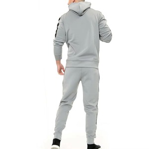<b>Men</b> Tracksuit Set Hooded Zipper Full Sleeve Solid Color Casual Wear For Daily Training Street Style Breathable Polyester Cotton - Product Image 6