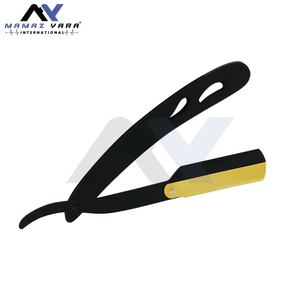 Professional Barber Straight Razor Stainless Steel Replaceable Blade <b>Swing</b> Lock Razor with Custom Color Steel Handle Straight - Product Image 6