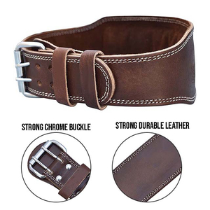 Customizable Lightweight Breathable Genuine Leather Weightlifting <b>Belt</b> With Premium Quality Top Selling OEM <b>Size</b> For Sports - Product Image 3