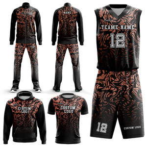 Ensembles d'uniformes de basketball personnalisés imprimés par sublimation, respirants, anti-humidité, séchage rapide - 100% polyester sans manches - Product Image 1