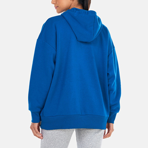 OEM Custom Made Oversized Heavy Weight Casual Soft Comfortable Streetwear <b>Blue</b> Hoodies for <b>Woman</b> - Product Image 5