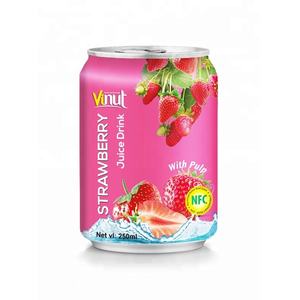 Para VINUT superventas 250ml bebida de jugo de fresa lista para enviar muestra gratis OEM/ODM etiqueta privada al por mayor - Product Image 2