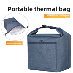 Nueva Bolsa de Almuerzo Portátil Plegable de Tela Oxford con Cierre de Cremallera, Aislada y Reforzada, con Hebilla, para Uso en Exteriores - Product Image 2