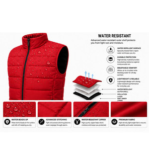 Chaleco de Invierno para Hombre al por Mayor, Chaqueta Acolchada sin Mangas para Senderismo con Acabado Impermeable, Ajuste Cómodo y Logotipo Personalizado - Product Image 6