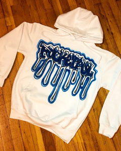 Conjunto de Sudadera con Capucha Rockstar Mouth, Estampado Blanco con Efecto de Goteo, Unisex, Oversize, Felpa Francesa, Ropa Casual de Invierno, Doble Cremallera - Product Image 4