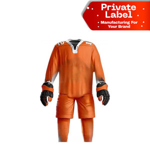 Custom Sublimated Ice Hockey Uniforms with Matching <b>Socks</b> Professional Grade Tackle Twill Ice Hockey Team Wear - Product Image 1