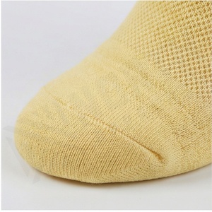 Yellow Crew <b>Socks</b> Solid Color Breathable Knitted Cotton <b>Socks</b> For Daily Wear Summer Casual Style Adult Size - Product Image 6