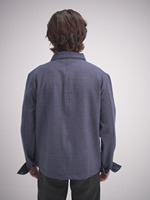 Chemise décontractée à manches longues pour homme, en flanelle à carreaux, respirante, infroissable, en mélange de coton, avec col boutonné, idéale pour la superposition