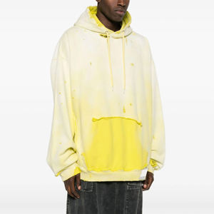 Sweat-shirts personnalisés de qualité supérieure pour hommes, vente en gros, dernier design, effet délavé à l'acide, sweats à capuche délavés à l'acide pour garçons - Product Image 4