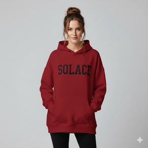 Ladies Oversized Hooded Sweatshirt Soft Winter Wear Relaxed Shape Long Sleeve Casual Hoodie Front Logo 100% Cotton - Product Image 5